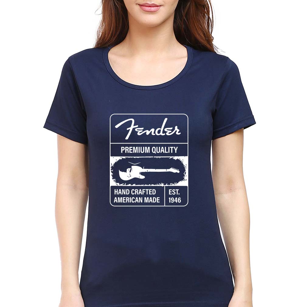 Fender T-Shirt for Women-Navy Blue-Ektarfa.online