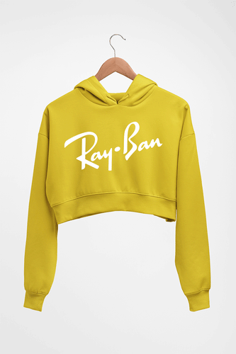 Ray-Ban Crop HOODIE FOR WOMEN-Mustard Yellow-Ektarfa.online