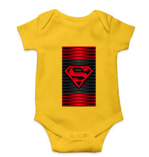 Load image into Gallery viewer, Superman Superhero Kids Romper For Baby Boy/Girl-0-5 Months(18 Inches)-Yellow-Ektarfa.online
