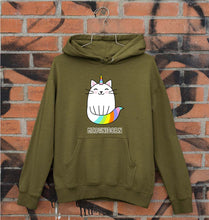 Load image into Gallery viewer, Cat Unicorn Unisex Hoodie for Men/Women-Olive Green-Ektarfa.online
