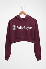 Load image into Gallery viewer, Rolls Royce Crop HOODIE FOR WOMEN-Maroon-Ektarfa.online
