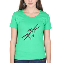 Load image into Gallery viewer, Drummer T-Shirt for Women-Flag Green-Ektarfa.online
