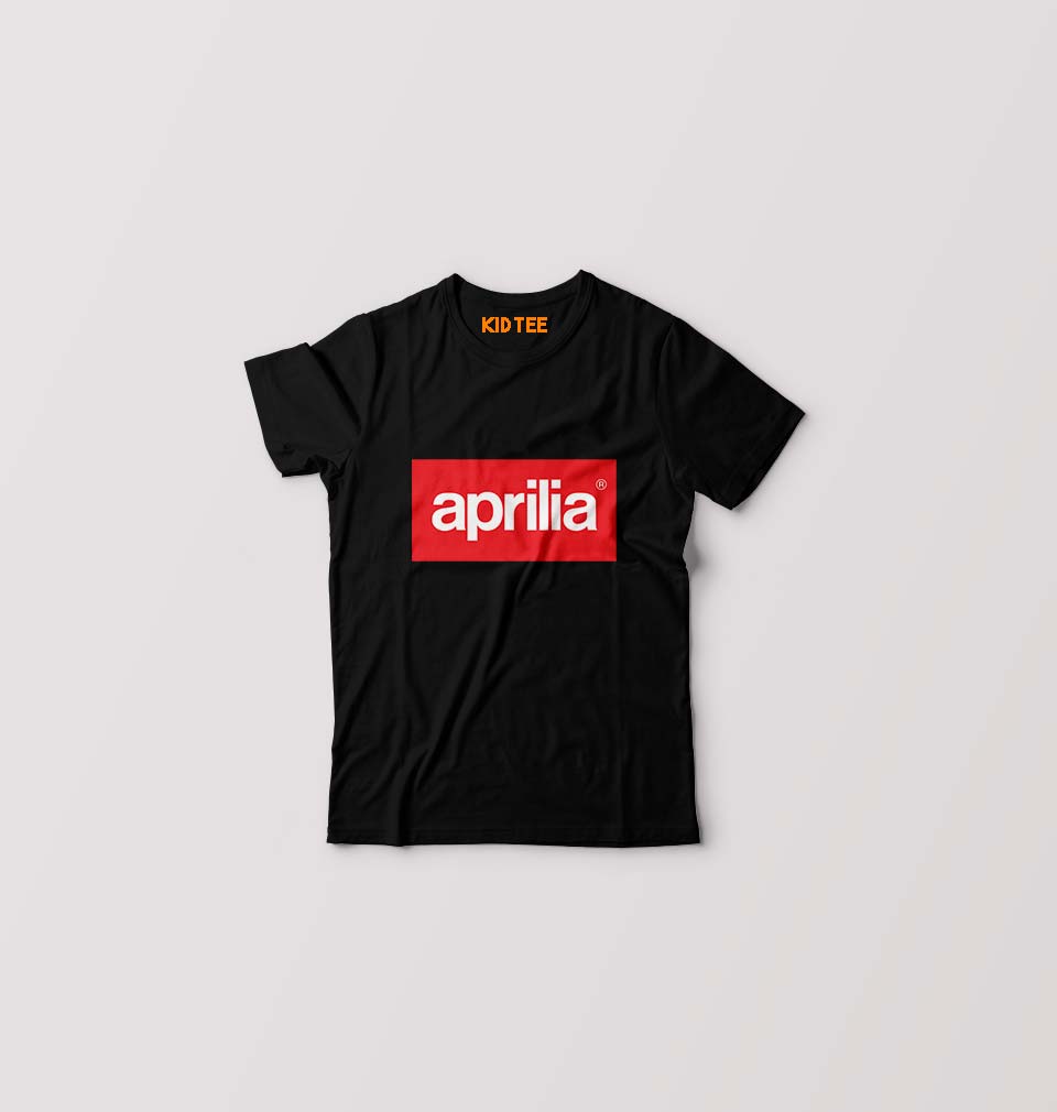 Aprilia Kids T-Shirt for Boy/Girl-Black-Ektarfa.online