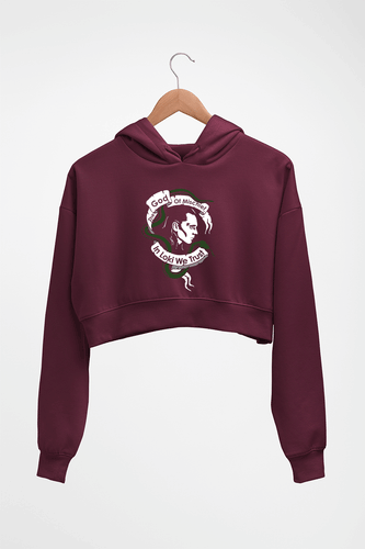 Loki Crop HOODIE FOR WOMEN-Maroon-Ektarfa.online