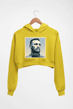 Load image into Gallery viewer, Conor McGregor UFC MMA Crop HOODIE FOR WOMEN-Mustard yellow-Ektarfa.online
