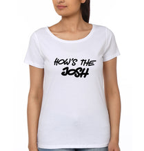 Load image into Gallery viewer, How&#39;s The Josh T-Shirt for Women-White-Ektarfa.online
