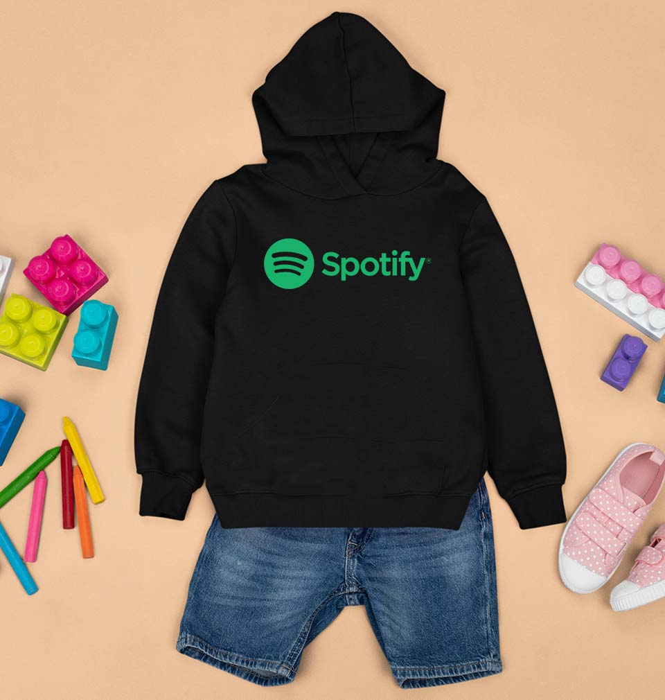 Spotify Kids Hoodie for Boy/Girl-Black-Ektarfa.online