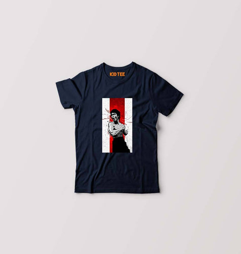 Bruce Lee Kids T-Shirt for Boy/Girl-Navy Blue-Ektarfa.online