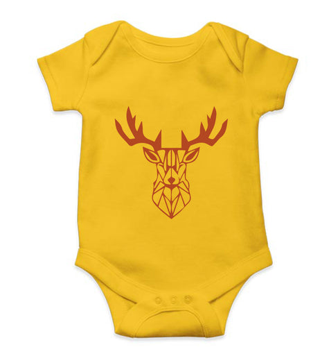 Deer Kids Romper For Baby Boy/Girl-Yellow-Ektarfa.online