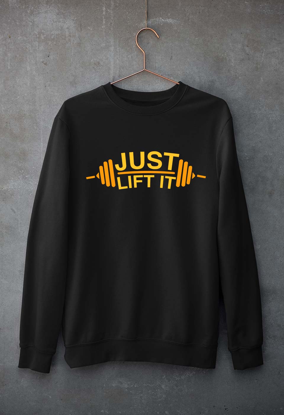 Gym Unisex Sweatshirt for Men/Women-Black-Ektarfa.online