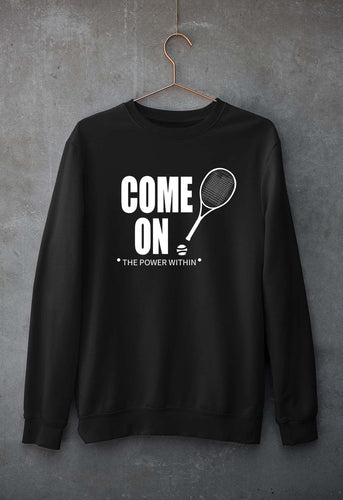 Tennis Unisex Sweatshirt for Men/Women-Black-Ektarfa.online