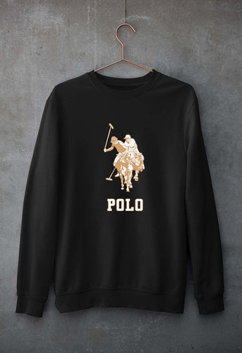 Polo Unisex Sweatshirt for Men/Women-Black-Ektarfa.online