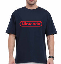 Load image into Gallery viewer, Nintendo Oversized T-Shirt for Men-Navy Blue-Ektarfa.online
