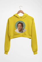 Load image into Gallery viewer, Kendrick Lamar Crop HOODIE FOR WOMEN-Mustard yellow-Ektarfa.online
