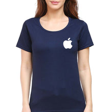 Load image into Gallery viewer, Apple T-Shirt for Women-Navy Blue-Ektarfa.online
