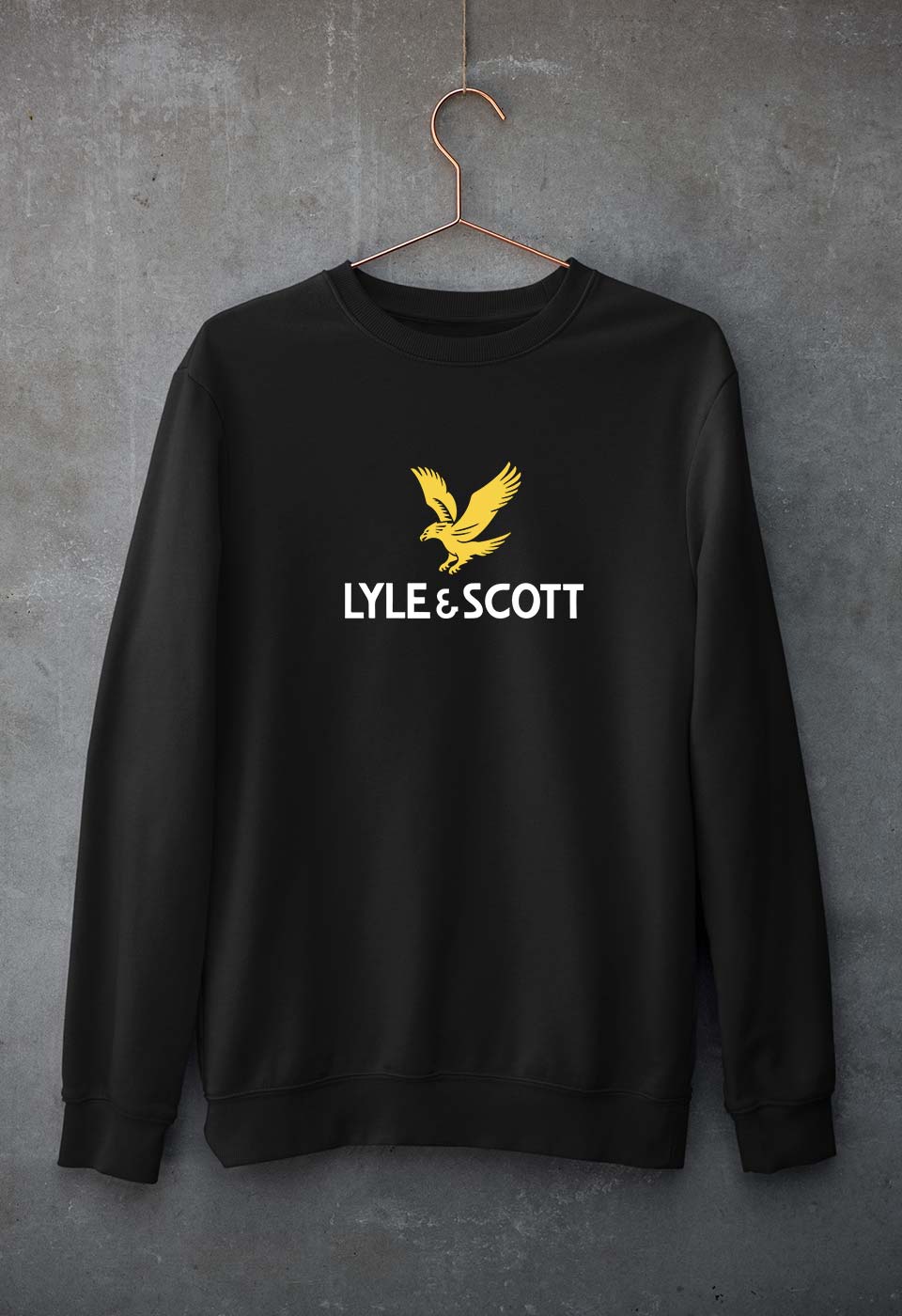 Lyle & Scott Unisex Sweatshirt for Men/Women-Black-Ektarfa.online