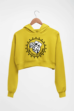 Load image into Gallery viewer, Poker Crop HOODIE FOR WOMEN-Mustard Yellow-Ektarfa.online
