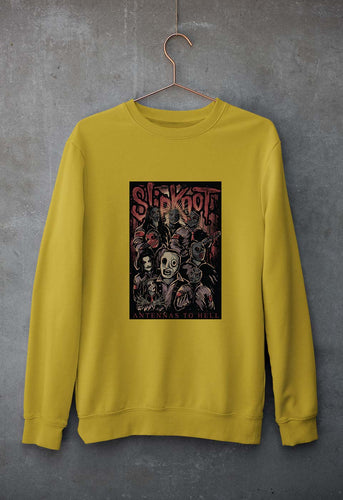Slipknot Unisex Sweatshirt for Men/Women-Mustard Yellow-Ektarfa.online