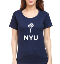 Load image into Gallery viewer, New York University T-Shirt for Women-Navy Blue-Ektarfa.online
