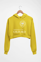 Load image into Gallery viewer, University of Oxford Crop HOODIE FOR WOMEN-Mustard Yellow-Ektarfa.online
