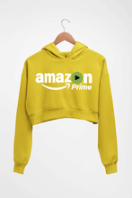 Load image into Gallery viewer, Amazon Prime Crop HOODIE FOR WOMEN-Mustard Yellow-Ektarfa.online
