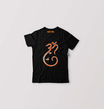 Load image into Gallery viewer, Om Ganesh Kids T-Shirt for Boy/Girl-Black-Ektarfa.online
