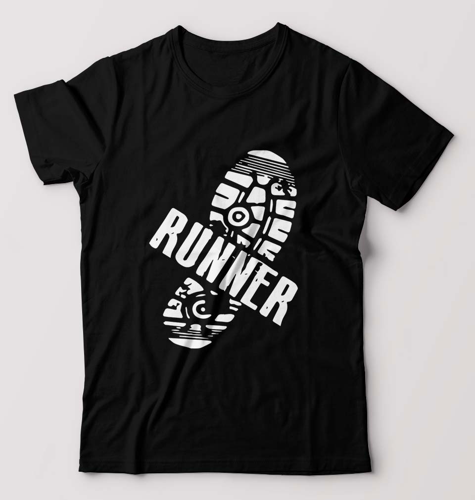 Runner Running T-Shirt for Men-Black-Ektarfa.online