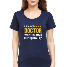 Load image into Gallery viewer, Doctor T-Shirt for Women-Navy Blue-Ektarfa.online

