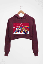 Load image into Gallery viewer, Pink Floyd Crop HOODIE FOR WOMEN-Maroon-Ektarfa.online
