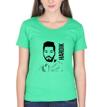 Load image into Gallery viewer, Hardik Pandya T-Shirt for Women-Flag Green-Ektarfa.online
