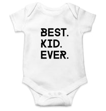 Load image into Gallery viewer, Best Kid Ever Kids Romper For Baby Boy/Girl-0-5 Months(18 Inches)-White-Ektarfa.online
