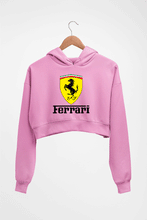 Load image into Gallery viewer, Ferrari Crop HOODIE FOR WOMEN-Light Baby Pink-Ektarfa.online
