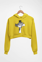 Load image into Gallery viewer, Jesus Crop HOODIE FOR WOMEN-Mustard Yellow-Ektarfa.online
