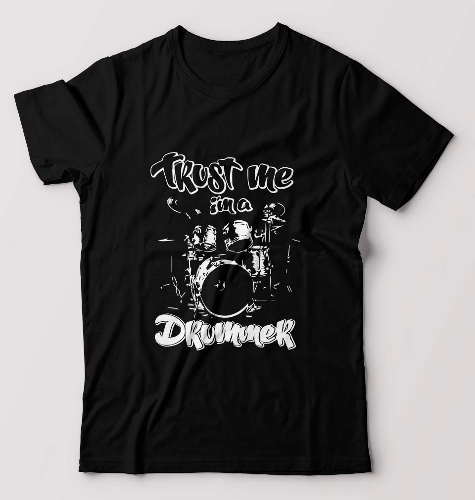 Drummer T-Shirt for Men-Black-Ektarfa.online