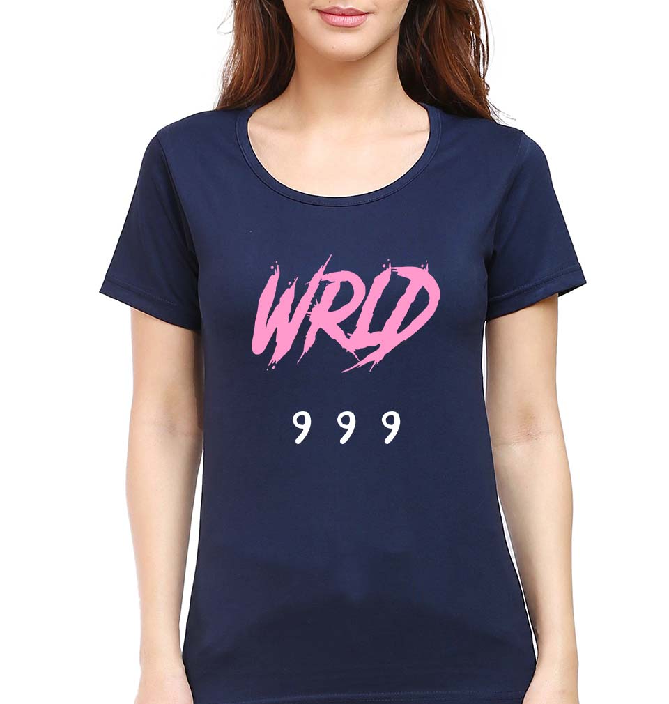 Juice WRLD 999 T-Shirt for Women-XS(32 Inches)-Navy Blue-Ektarfa.online
