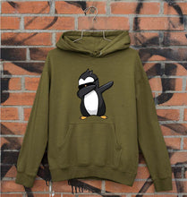 Load image into Gallery viewer, Dab Penguin Unisex Hoodie for Men/Women-Olive Green-Ektarfa.online
