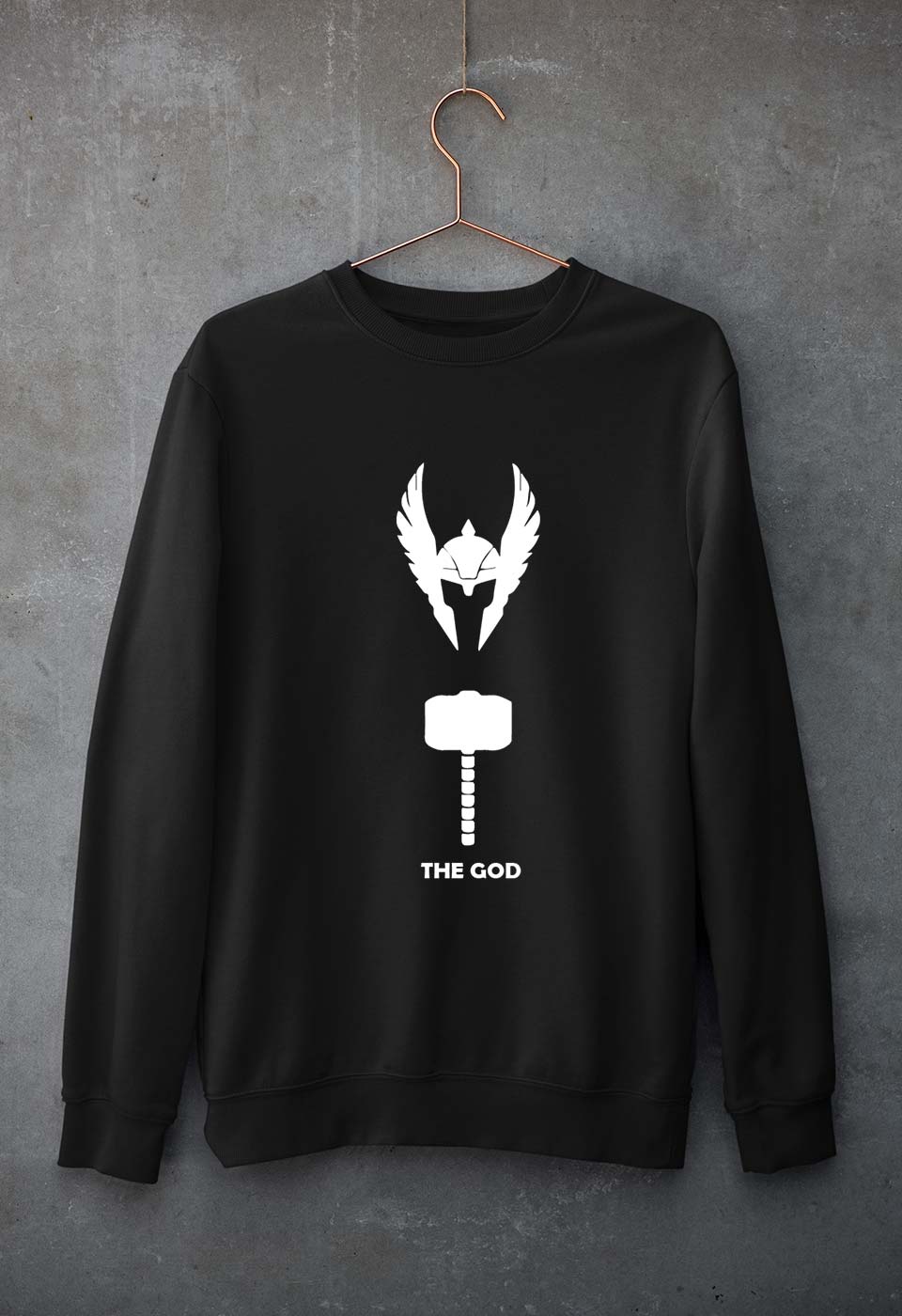 Thor Superhero Unisex Sweatshirt for Men/Women-Black-Ektarfa.online