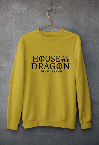 House of the Dragon (GOT) Unisex Sweatshirt for Men/Women-Mustard yellow-Ektarfa.online