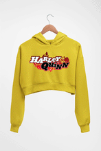 Load image into Gallery viewer, Harley Quinn Crop HOODIE FOR WOMEN-Mustard Yellow-Ektarfa.online
