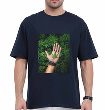 Load image into Gallery viewer, Weed Oversized T-Shirt for Men-Navy Blue-Ektarfa.online
