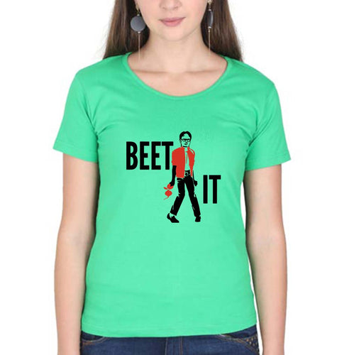 Dwight Schrute T-Shirt for Women-Flag Green-Ektarfa.online