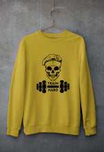 Load image into Gallery viewer, Gym Train Hard Unisex Sweatshirt for Men/Women-Mustard yellow-Ektarfa.online
