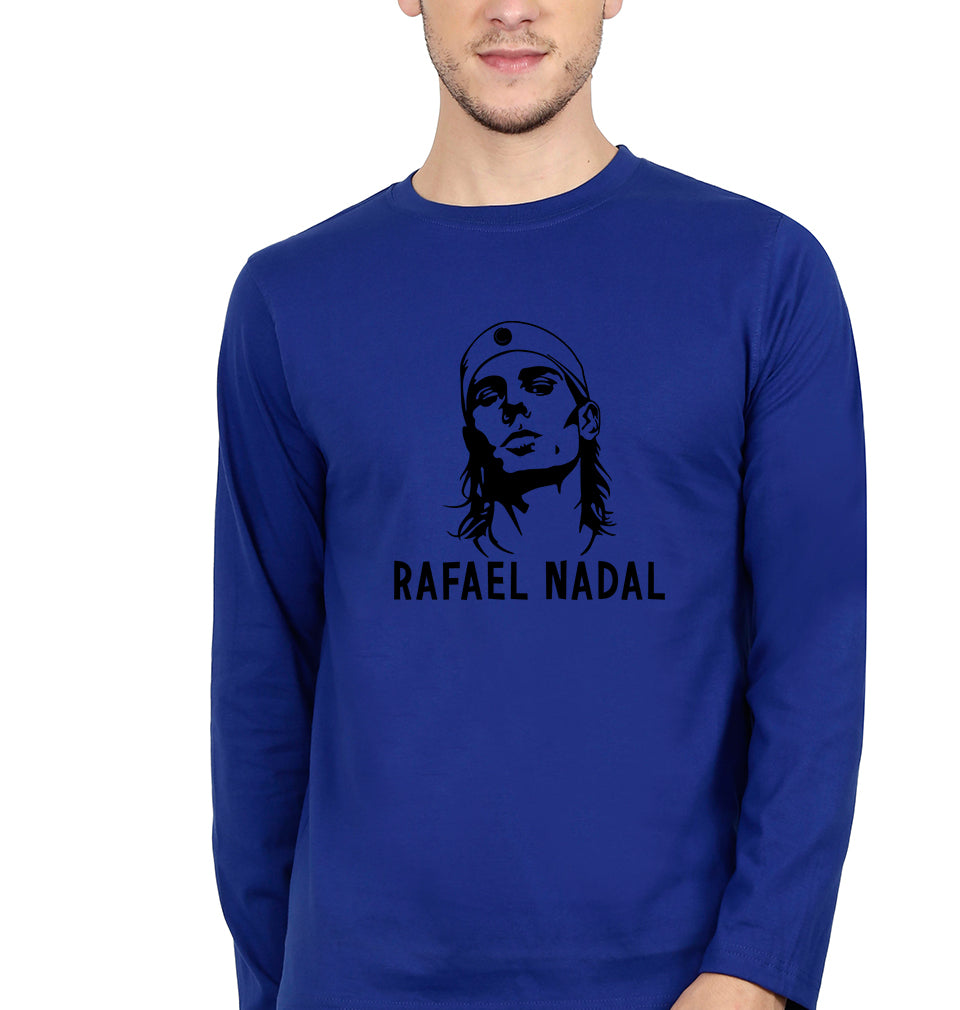 Rafael Nadal (RAFA) Full Sleeves T-Shirt for Men-Royal Blue-Ektarfa.online
