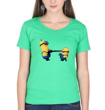 Load image into Gallery viewer, Minion T-Shirt for Women-Flag Green-Ektarfa.online
