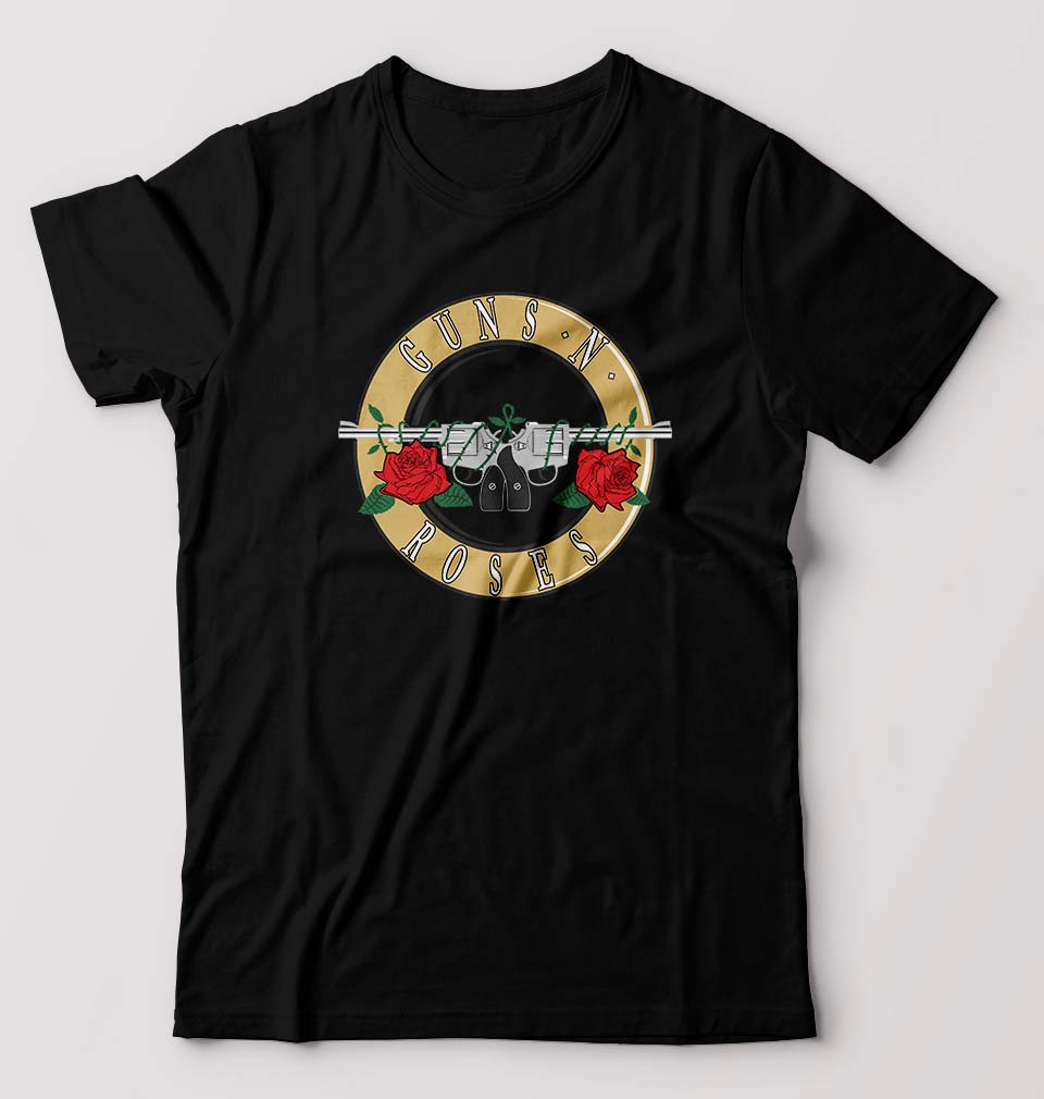 Guns and Roses T-Shirt for Men-Black-Ektarfa.online