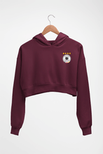 Load image into Gallery viewer, Germany Football Crop HOODIE FOR WOMEN-Maroon-Ektarfa.online
