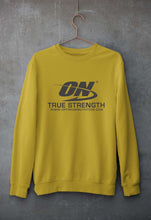 Load image into Gallery viewer, optimum nutrition Unisex Sweatshirt for Men/Women-Mustard yellow-Ektarfa.online
