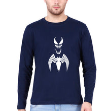 Load image into Gallery viewer, Venom Spiderman Superhero Full Sleeves T-Shirt for Men-Navy Blue-Ektarfa.online
