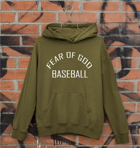 Fear of God Baseball Unisex Hoodie for Men/Women-Olive Green-Ektarfa.online