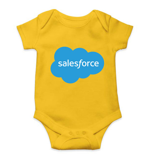 Salesforce Kids Romper For Baby Boy/Girl-Yellow-Ektarfa.online